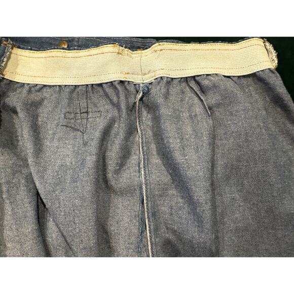 VINTAGE FANCY PROPS Wilkins High Waist Button Up Dark Wash Denim Skirt - Picture 6 of 6